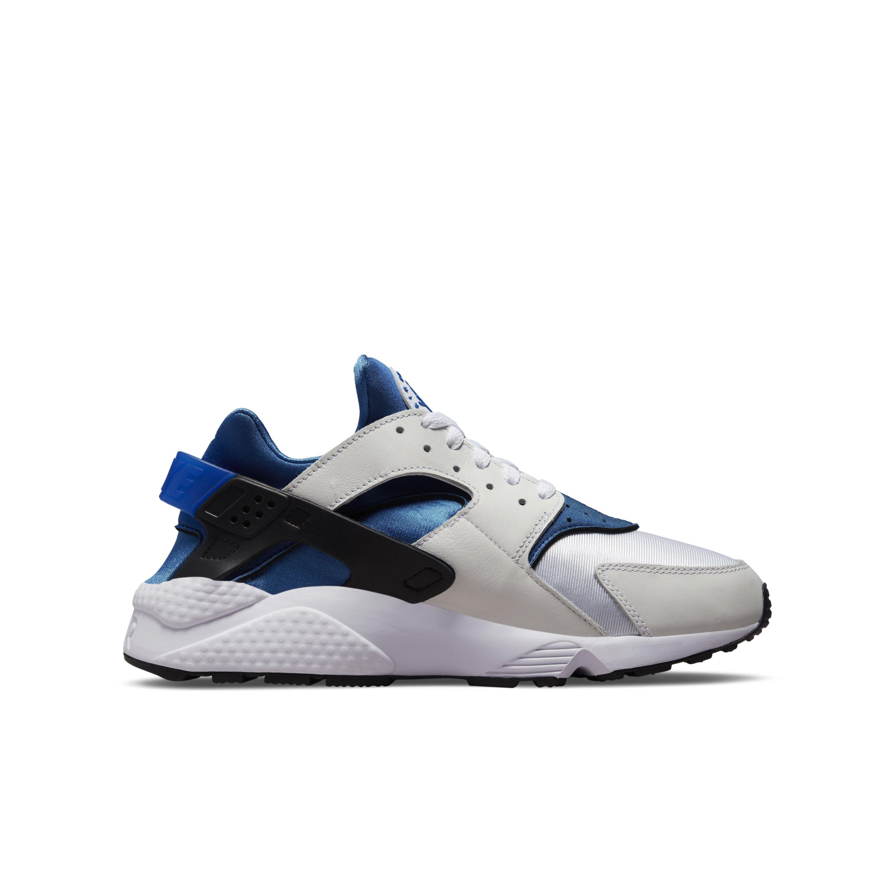 Nike huaraches blue and black hot sale